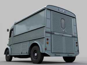 citroen h type fourgon 1964 3D Model