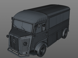 citroen h type fourgon 1964 3D Модель