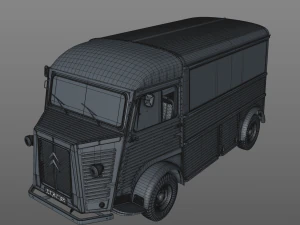 citroen h type fourgon 1964 3D Model