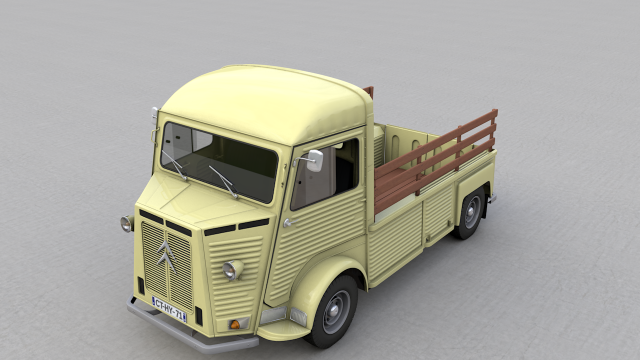citroen hp type plateau 1971 Model 3D .c4d .max .obj .3ds .fbx .stl .blend 