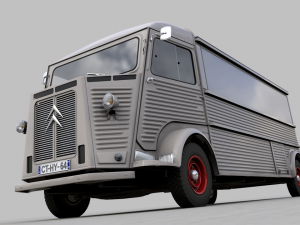 citroen h type fourgon rallonge 1964 Model 3D