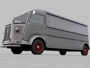 citroen h type fourgon rallonge 1964 Model 3D