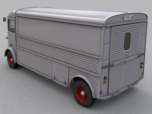 citroen h type fourgon rallonge 1964 Model 3D