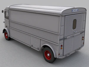 citroen h type fourgon rallonge 1964 3D Model