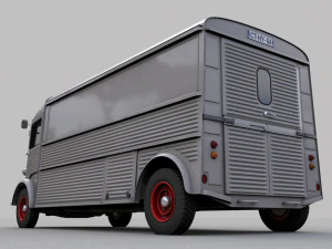 citroen h type fourgon rallonge 1964 3D Model