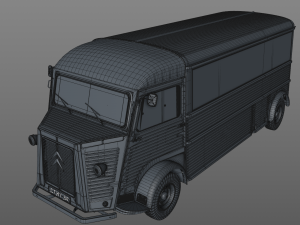 citroen h type fourgon rallonge 1964 Model 3D