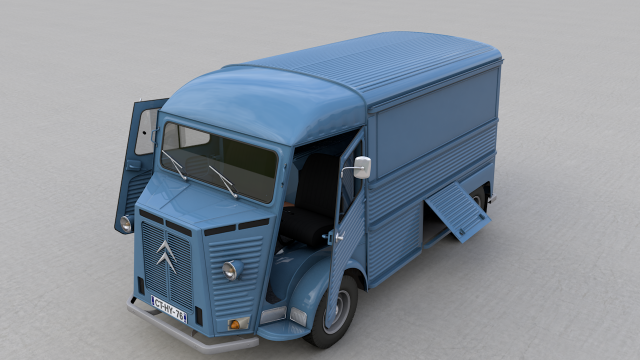 citroen h type fourgon 1976 3D in 3DExport