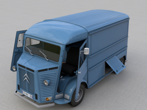 citroen h type fourgon 1976 Modelo 3D