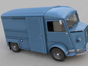 citroen h type fourgon 1976 Modelo 3D