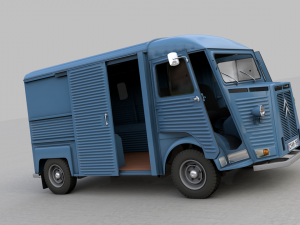citroen h type fourgon 1976 Modelo 3D