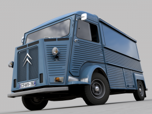citroen h type fourgon 1976 Modelo 3D