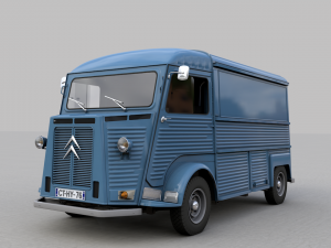 citroen h type fourgon 1976 Modelo 3D