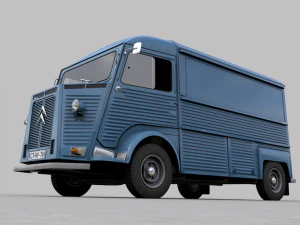 citroen h type fourgon 1976 3D Model