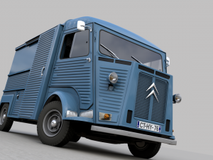 citroen h type fourgon 1976 Modelo 3D