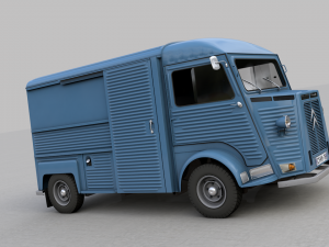 citroen h type fourgon 1976 Modelo 3D