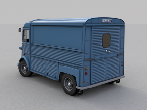 citroen h type fourgon 1976 Modelo 3D