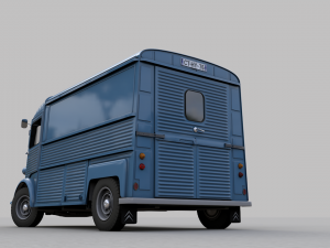 citroen h type fourgon 1976 Modelo 3D