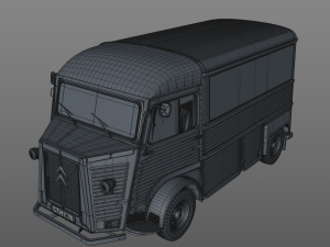 citroen h type fourgon 1976 Modelo 3D