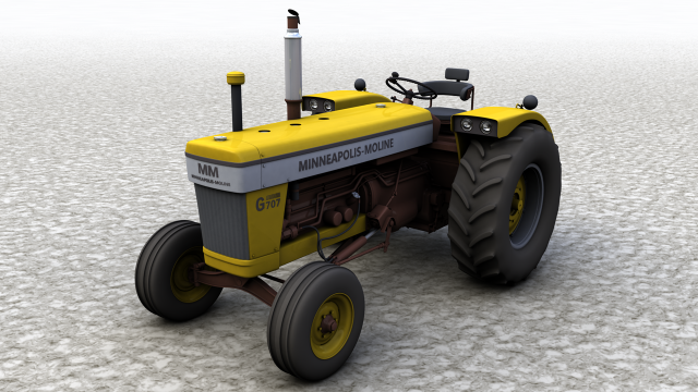 minneapolis moline g707 1965 3D Model .c4d .max .obj .3ds .fbx .stl .blend 