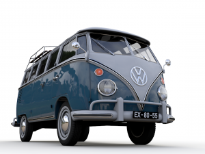 volkswagen t1 microbus deluxe 1966 3D 모델