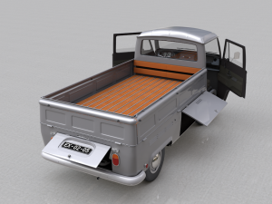 volkswagen t2 pickup single cabine 1969 Model 3D