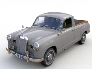 Mercedes-Benz 180d W120 Pick-up Poton 1958 Modèle 3D