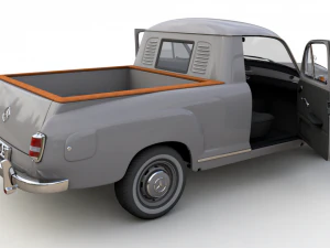 mercedes-benz 180d w120 poton pickup 1958 3D Model