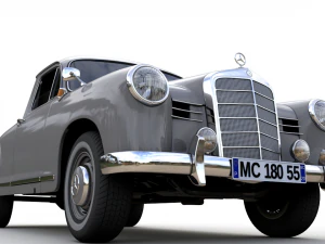 mercedes-benz 180d w120 poton pickup 1958 3D Model