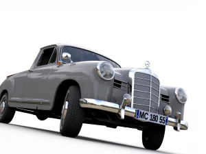 mercedes-benz 180d w120 poton pickup 1958 3D Model