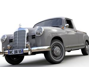 mercedes-benz 180d w120 poton pickup 1958 Modèle 3D