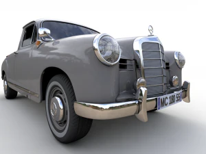 mercedes-benz 180d w120 poton pickup 1958 3D Model