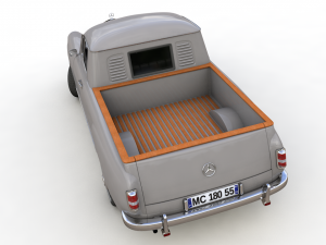 mercedes-benz 180d w120 poton pickup 1958 Modèle 3D