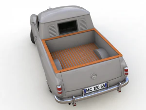 mercedes-benz 180d w120 poton pickup 1958 3D Model