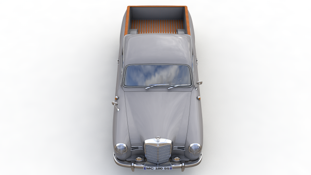 mercedes benz 180d w120 poton pickup 1958 3D in