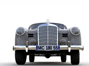 mercedes-benz 180d w120 poton pickup 1958 3D Model