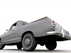 mercedes-benz 180d w120 poton pickup 1958 3D Model