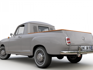 mercedes-benz 180d w120 poton pickup 1958 Modèle 3D