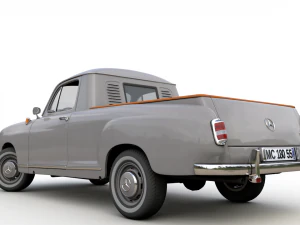 mercedes-benz 180d w120 poton pickup 1958 3D Model