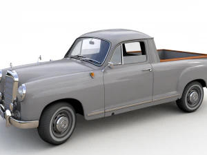 mercedes-benz 180d w120 poton pickup 1958 3D Model