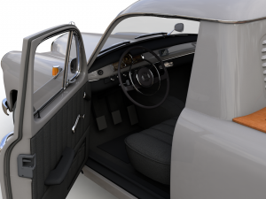 mercedes-benz 180d w120 poton pickup 1958 Modèle 3D