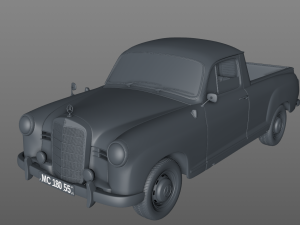 mercedes-benz 180d w120 poton pickup 1958 Modèle 3D