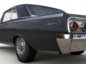 Chevy impala ss coupe 1962 3D Model
