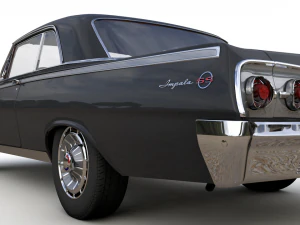 Chevy impala ss coupe 1962 3D Model