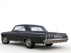 Chevy impala ss coupe 1962 3D Model