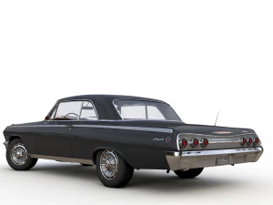 Chevy impala ss coupe 1962 3D Model