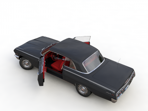 Chevy impala ss coupe 1962 3D Model