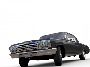 Chevy impala ss coupe 1962 3D Model