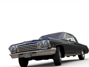 Chevy impala ss coupe 1962 3D Model
