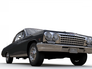 Chevy impala ss coupe 1962 3D Model
