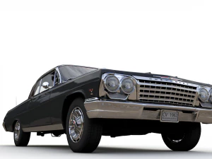 Chevy impala ss coupe 1962 3D Model